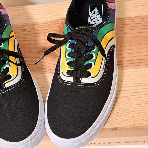 Vans Authentic Refract Black/True White/Multi Size US Men's 10 - Picture 3 of 12